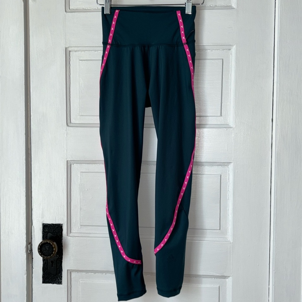 ADIDAS WILD TEAL TRAINING LEGGINGS TIGHTS